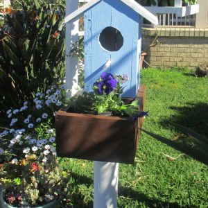 Blue bird house