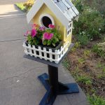 Bright yellow planter